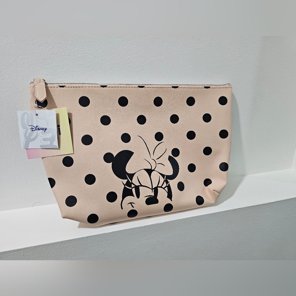 Disney Polka Dot Cosmetic Pouch in Blush Pink